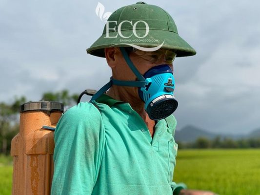 Mang họa khi phun thuốc trừ sâu không dùng mặt nạ phòng độc