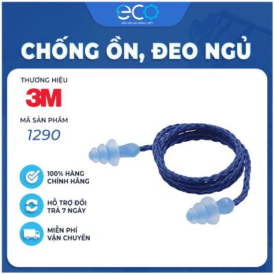 Nút Bịt Tai Chống Ồn 3M 1290 Tái Sử Dụng