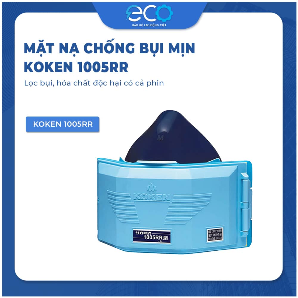 Mặt Nạ Chống Bụi Koken 1005RR Hiệu Suất Lọc 99,3% Mặt Nạ Chống Bụi Koken 1005RR Hiệu Suất Lọc 99,3%