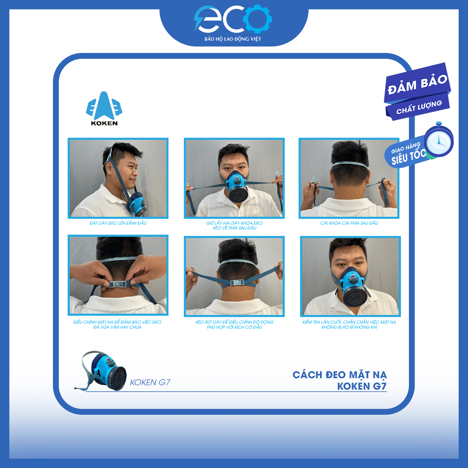 Mặt Nạ Phòng Độc Koken G7 Chính Hãng Nhật Bản – Lọc Hơi Độc, Phun Thuốc, Phun Sơn PU Mặt Nạ Phòng Độc Koken G7 Chính Hãng Nhật Bản – Lọc Hơi Độc, Phun Thuốc, Phun Sơn PU