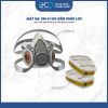 Bộ mặt nạ 3M lọc hơi khí hỗn hợp 6100 kết hợp phin lọc 3M 6006