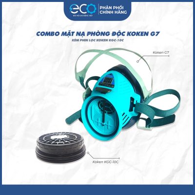 Combo Mặt Nạ Phòng Độc Kèm Phin Lọc Koken KGC-10C Thay Thế