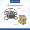 Bộ mặt nạ 3M lọc hơi hữu cơ 6100 kết hợp phin lọc 3M 6003