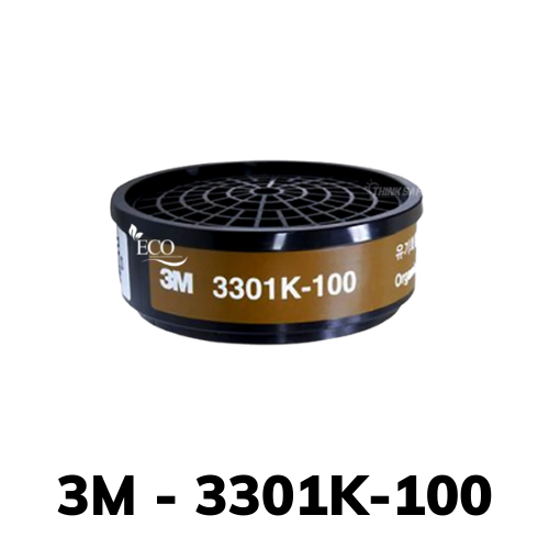 Bộ mặt nạ 3M 3100/3200 + Phin lọc 3301K-100 + Tấm lọc bụi 7711 + Nắp ...