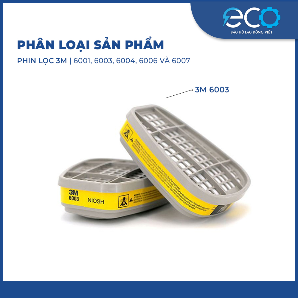 Phin lọc hơi hữu cơ 3M 6003 – lọc hơi hữu cơ/khí Axit Phin lọc hơi hữu cơ 3M 6003 – lọc hơi hữu cơ/khí Axit