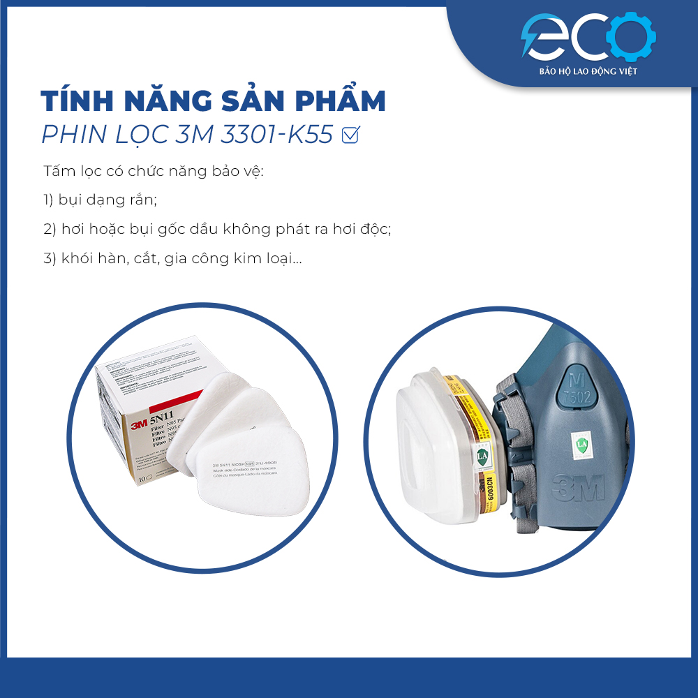 Tấm lọc bụi 3M 5N11 Tấm lọc bụi 3M 5N11