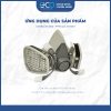 Bộ mặt nạ 3M lọc hơi hữu cơ 6100 với phin lọc 6001, lọc hơi hữu cơ bằng than hoạt tính