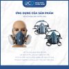 Mặt nạ phòng độc 3M 7501, 7502 chính hãng dùng cho phun sơn, hóa chất, trừ sâu, sử dụng nghề mộc, xi măng