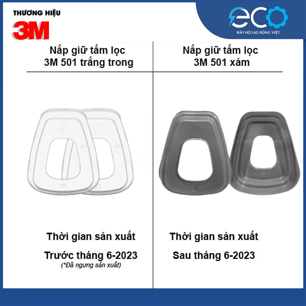 Nắp giữ tấm lọc bụi 3M 501 Nắp giữ tấm lọc bụi 3M 501