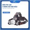 Đèn Pin Đội Đầu 3 Bóng Siêu Sáng, 4 Cấp Độ LED Trắng, Dùng Đi Soi Cá, Đi Rẫy Đi Rừng Đêm