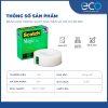 Băng keo trong suốt dán tiền và hồ sơ 3M 810 (19mm x 33m) siêu dính, viết lên được, xé được bằng tay