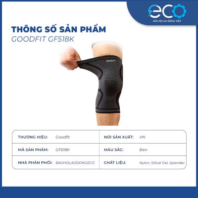 Băng gối, bó gối thể thao đàn hồi GoodFit GF518K chính hãng