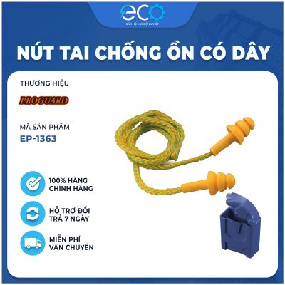 Nút bịt tai sử dụng có dây chống ồn Proguard EP-1363 29dB chính hãng