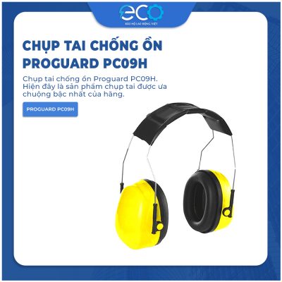 Chụp tai chống ồn Proguard PC09H nhập khẩu chính hãng điều chỉnh được theo cỡ đầu