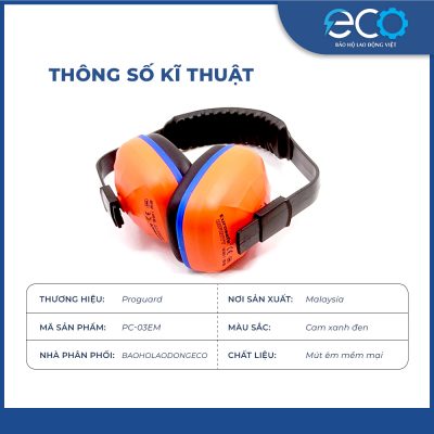 Chụp tai chống ồn proguard PC-03EM chính hãng Chụp tai chống ồn proguard PC-03EM chính hãng