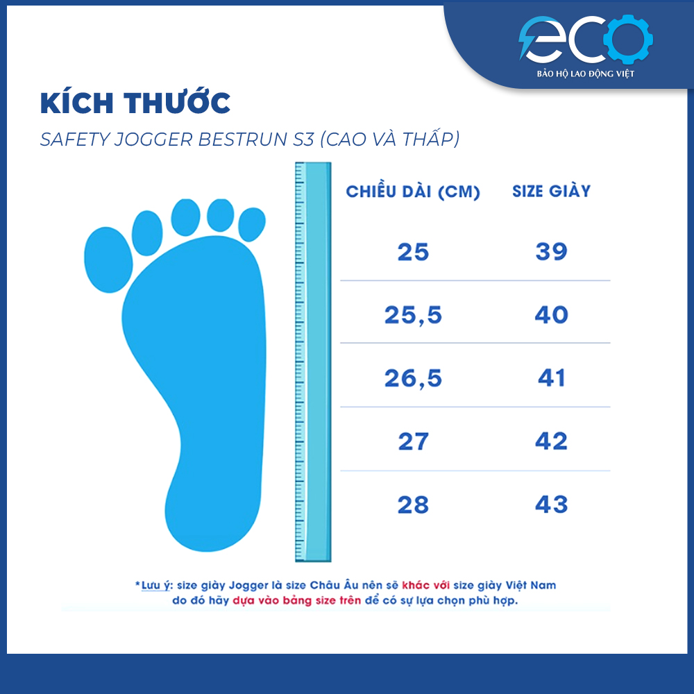 Giày bảo hộ Safety Jogger Bestrun S3 cổ thấp - chống đinh, chống trơn trượt, chống dầu, chống va đập Giày bảo hộ Safety Jogger Bestrun S3 cổ thấp - chống đinh, chống trơn trượt, chống dầu, chống va đập