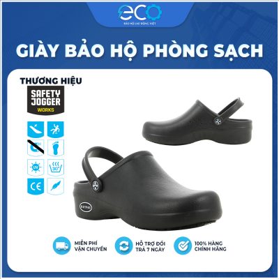 Giày bảo hộ phòng sạch Jogger Bestlight (Đen) chuyên dùng trong môi trường phòng sạch, nhà bếp, bệnh viện