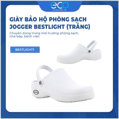 Giày bảo hộ phòng sạch Jogger Bestlight (Trắng) chuyên dùng trong môi trường phòng sạch, nhà bếp, bệnh viện