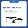 Kính bảo hộ chống hoá chất Bolle BL130N10A dùng chung được với kính cận