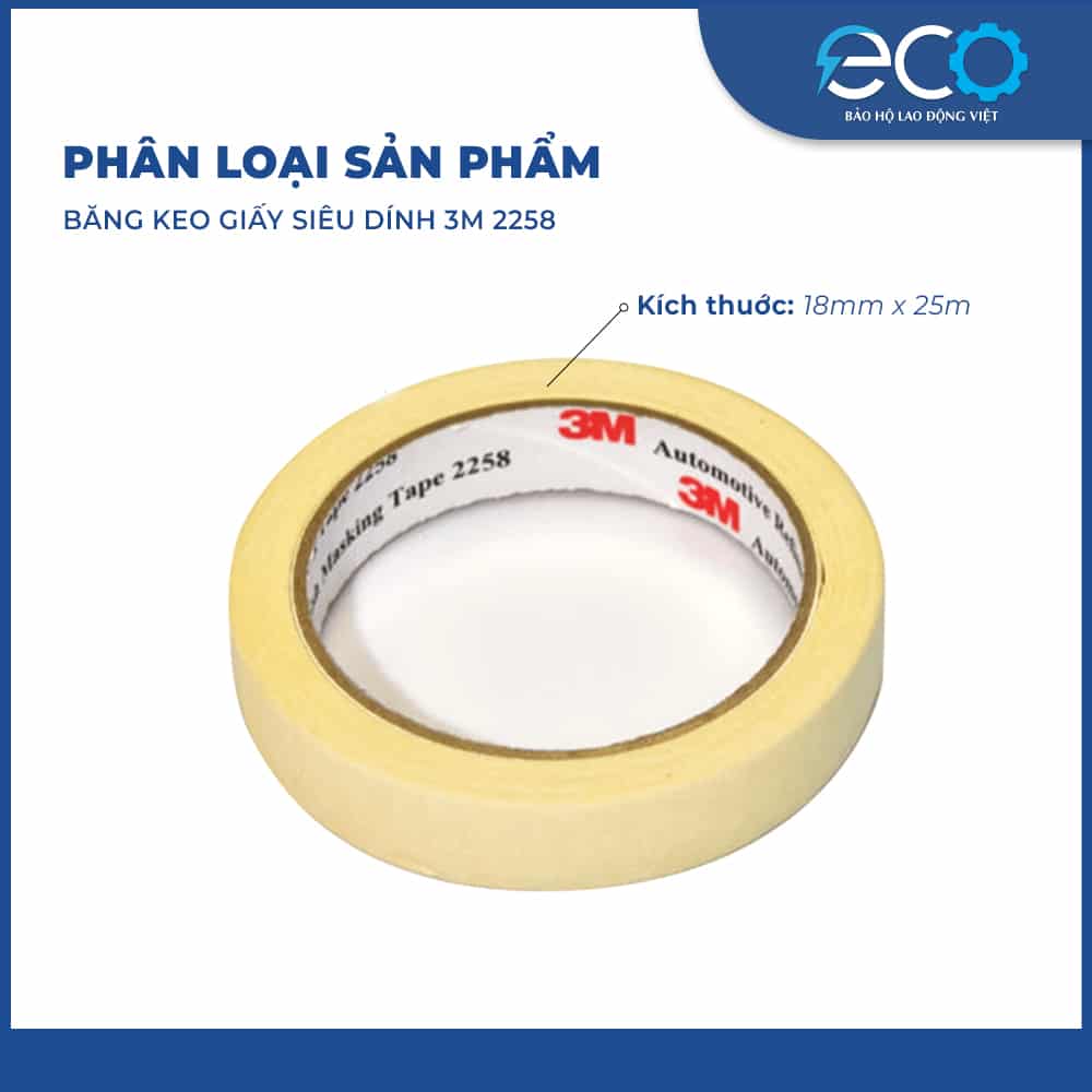 6 Băng keo giấy siêu dính 3M 2258