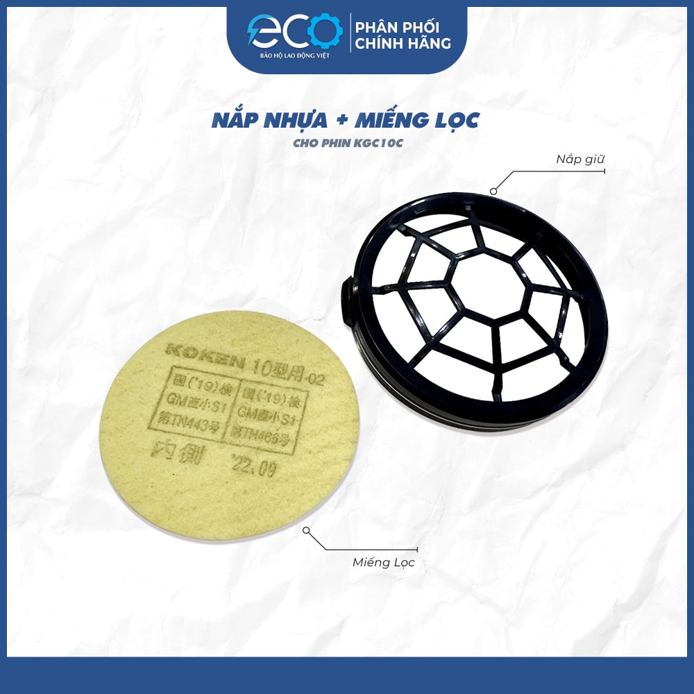 Nắp Nhựa & Miếng Lọc Tròn Vàng Koken Nắp Nhựa & Miếng Lọc Tròn Vàng Koken