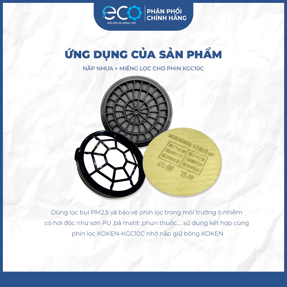 Miếng lọc bụi cho mặt nạ phòng độc Koken G7 Miếng lọc bụi cho mặt nạ phòng độc Koken G7
