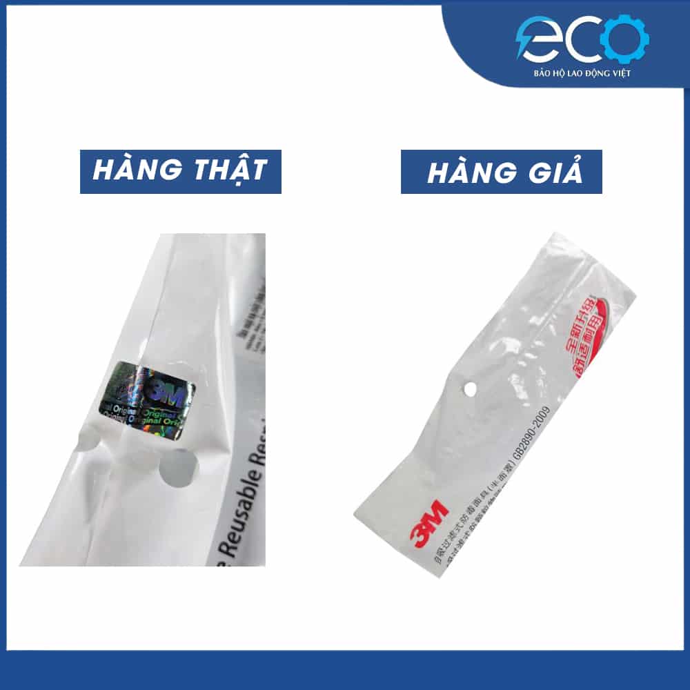 Phân biệt hàng thật giả mặt nạ 3M 3100 và 3M 3200