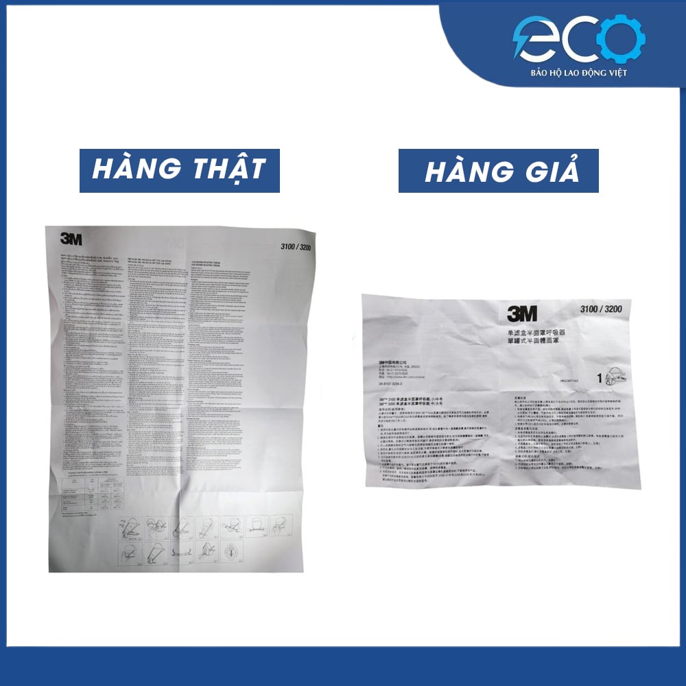 Giấy hướng dẫn sử dụng đi kèm mỗi túi đựng