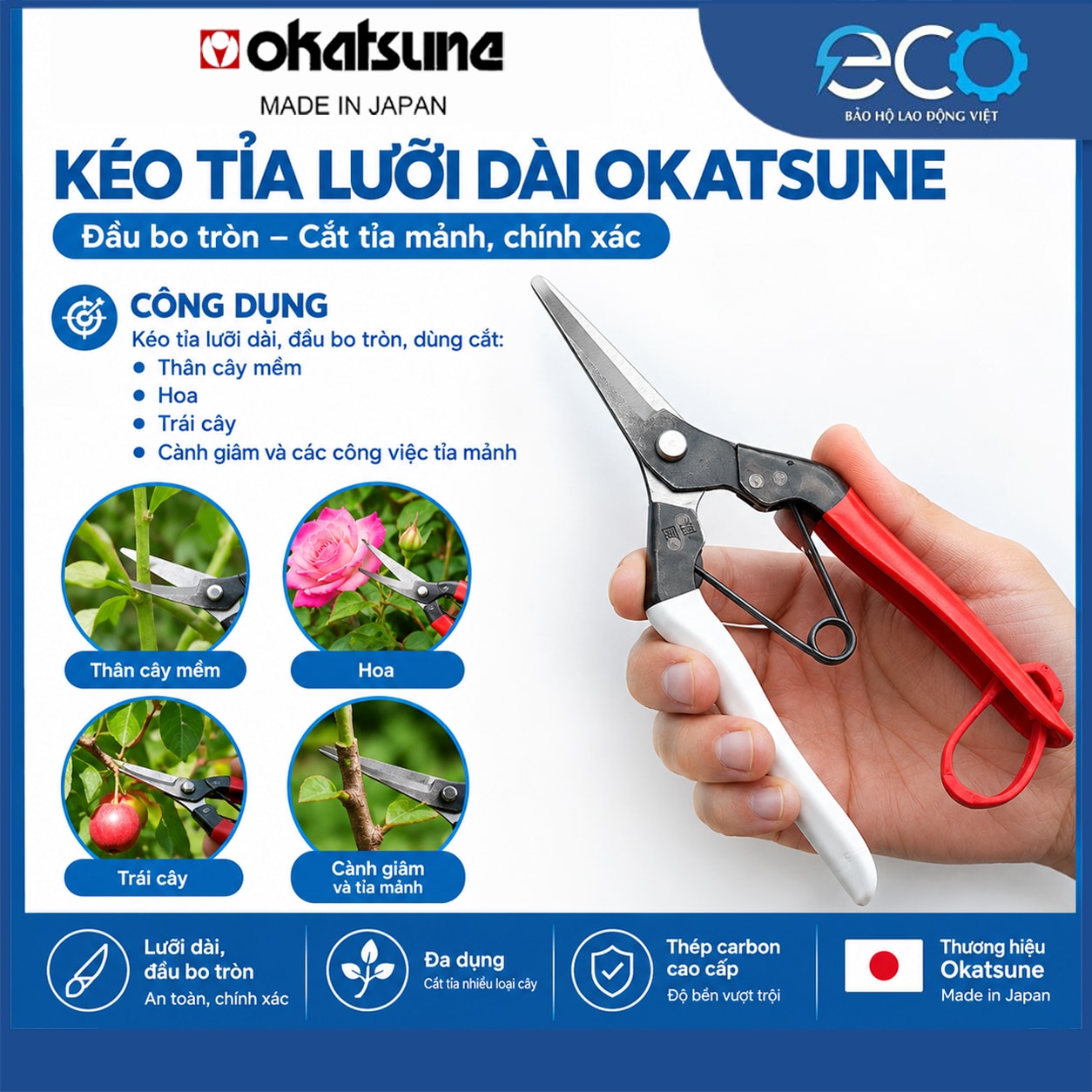 kéo tỉa cành Okatsune No.306 kéo tỉa cành Okatsune No.306