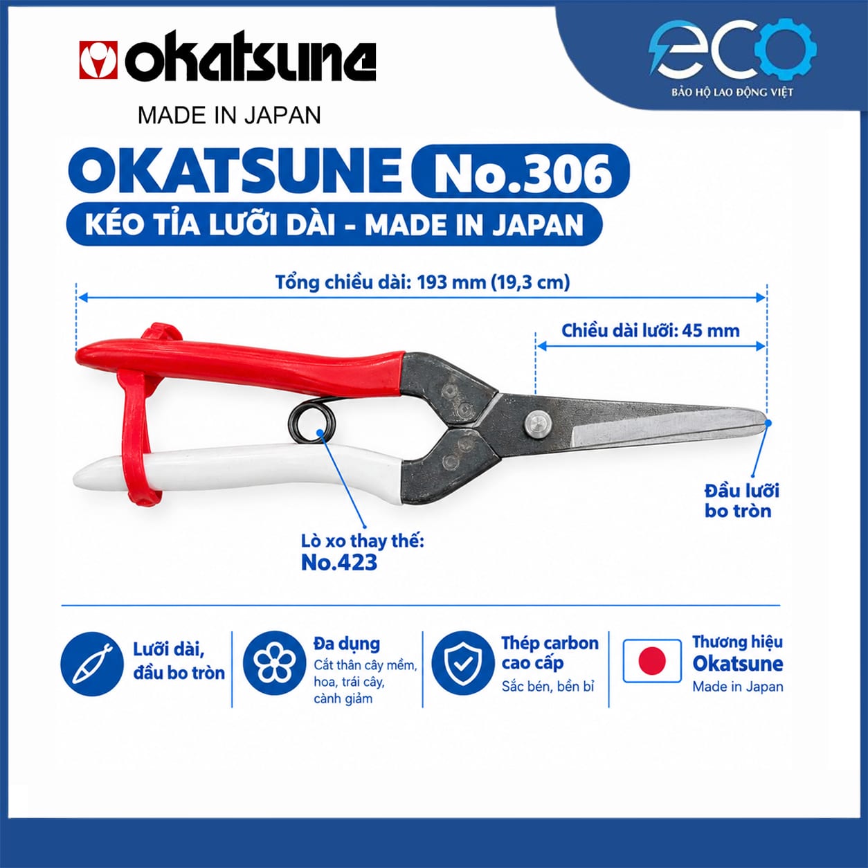 kéo tỉa cành Okatsune No.306